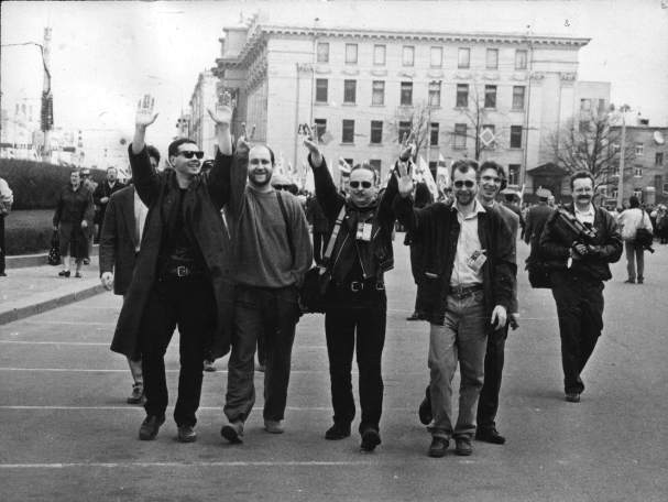 Шэсце ў раёне вакзала. Разам з харцістамі Бябеніным, Бандарэнка, Халезіным