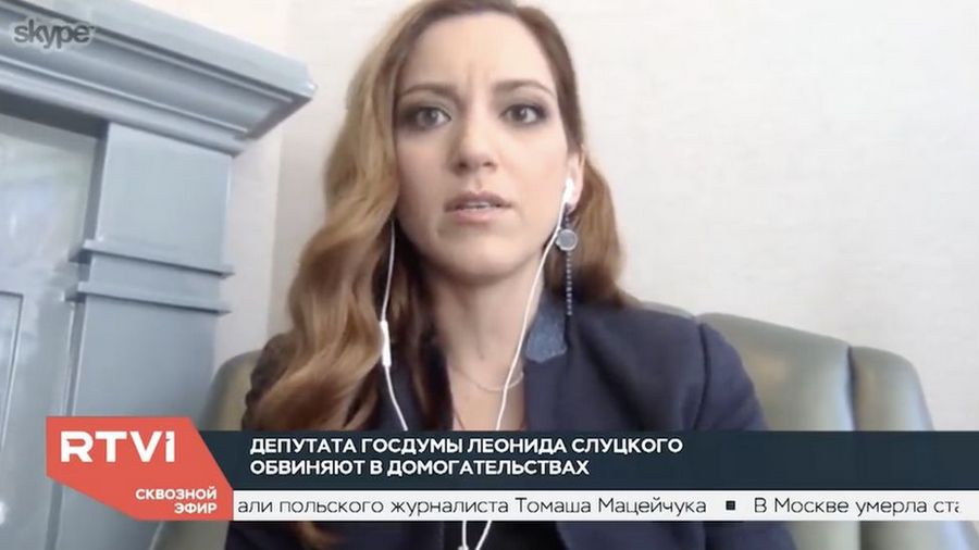 Фото: RTVI. Заместитель главного редактора телеканала RTVI Екатерина Котрикадзе стала первым человеком, под своим именем рассказавшим о домогательствах со стороны Слуцкого