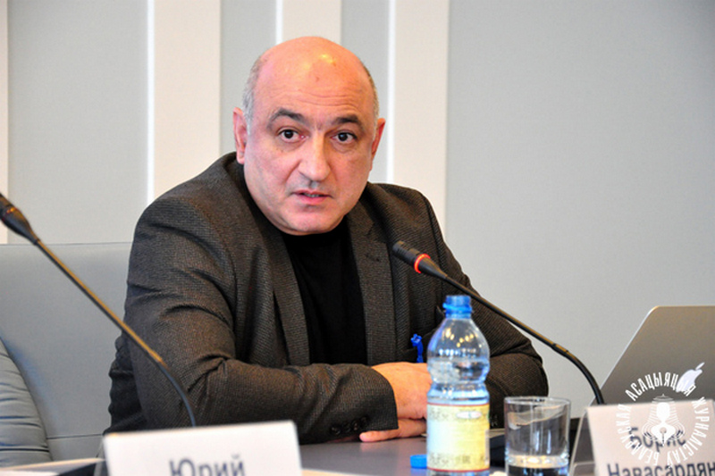 Председатель Ереванского Пресс-клуба Борис Навасардян во время визита в Минск в феврале 2017 года 