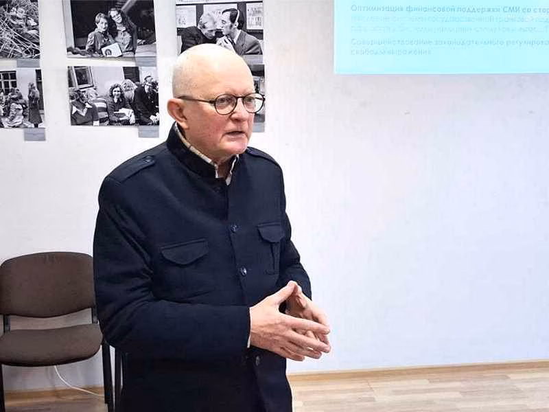 Старшыня Літоўскага саюзу журналістаў Аўдрыс Антанайціс