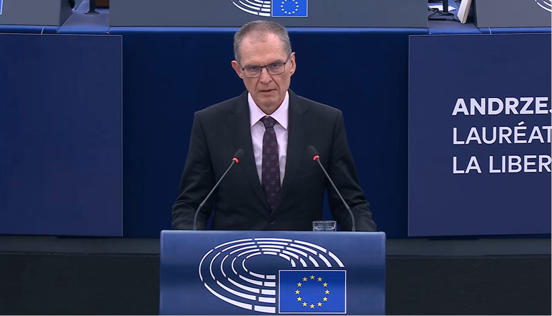 Анджэй Пачобут у Еўрапарламенце